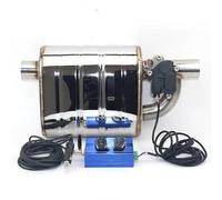 DFJOSF Auto-Endrohre Universal-Auspuffschalldämpfer Elektrischer Schalldämpfer 51/63/70/76 Mm Ventilschalldämpfer Auslassventil Ausschaltventil Mit Fernbedienung Auspuff Blende(Valve 63+Control)