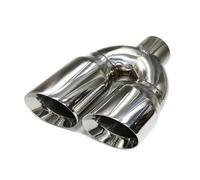 DFJOSF Auto-Endrohre Y-Form Dual-Auspuffspitze Universal-Schalldämpferspitze Edelstahl 2,8" Einlass-Endrohr 8,46" Auslassdüse Auspuff Blende(rechts)