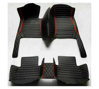 DFJOSF Autofußmatten Für Infiniti QX50 2013 2014 2015 rutschfeste Wetterfeste wasserdichte Luxus-Bodenmatten Lederteppichbezug Zubehör-Fußmatten Autoteppich(Style 4 Black Red)