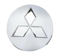 DFVBNH Auto Nabendeckel für Mitsubishi Space Star 2013-2019, Nabenkappen Radnabenabdeckung Felgenkappen Radnabenkappen Felgendeckel Radnabendeckel ABS Logo Ersetzen Zubehör 4 PCS,Silver-50mm