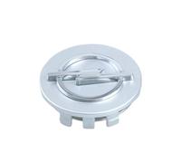 DFVBNH Auto Nabendeckel für Opel Crossland 2017-2023, Nabenkappen Radnabenabdeckung Felgenkappen Radnabenkappen Felgendeckel Radnabendeckel ABS Logo Ersetzen Zubehör 4 PCS,Silver-60mm