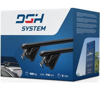 DGH System Dachträger Autogepäckträger RELINGTRÄGER kompatibel mit Skoda Kodiaq SUV 5-Tür 2016-2024 max 100 kg 112 cm Stahl