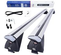 DGH SYSTEM Kompletter Aluminium-Dachträger Relingträger Easy Line Advanced 120 cm kompatibel mit Seat Ateca SUV 2016- mit offener Dachreling, abschließbar, Nutzlast 90 kg