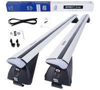 DGH SYSTEM Kompletter Aluminium-Dachträger Relingträger Easy Line Advanced 135 cm kompatibel mit Mercedes-Benz V-Klasa W447 MPV 2015- mit offener Dachreling, abschließbar, Nutzlast 90 kg