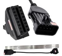 Diagnose Adapter Kabel OBD 2 Stecker auf 10 Pin Tech 2 II Kompatibel mit OPEL