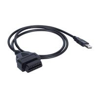 Diagnose Stecker Adapter 16Pin OBD 2 auf USB Kabel 1M