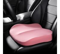DIALFA Auto Sitzerhöhung Kissen für Infiniti Q45 Q50 Q60 Hybrid Q70 Q70L, Ergonomisches Gedächtnis Schaum Hebekissen Anti Rutsch Sitzerhöhung Erwachsene Orthopädisch Keilkissen,B Pink