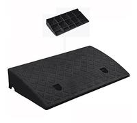 DIBAKO Kunststoff Bordsteinrampe Türschwellenrampe 9 cm -15 cm Hoch Schwellenrampe Leicht Auffahrrampe Rollstuhlrampe Für Auto Auffahrt Motorrad - rutschfeste (Color : B, Size : 49 * 38 * 15cm)
