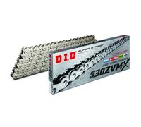 DID Kette S&S 530 ZVMX/112 silber offen mit Nietschloss für Kawasaki GPZ 1100 F