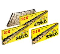 DID Kette Vx3 520 525 530 Gold 525 VX3(G&B) 110 GLIEDER