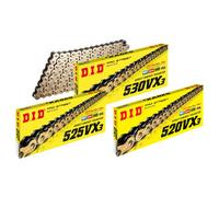 DID Kette Vx3 520 525 530 Gold Antriebskette mit Nietschloss