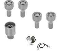 Diebstahlsicherungsbolzen Starlock mit Stahlfelge Bolzen für Auto kompatibel mit Cupra Ateca ab 2018 ZA/E Kit 4 Schrauben (Muttern) + 1 Schlüssel zugelassen