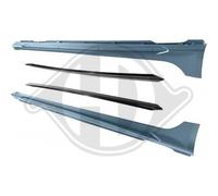 DIEDERICHS Schwellerverkleidung Seitlicher Anbau schwarz für AUDI 1051262