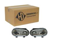 DIEDERICHS TUNING H1 SCHEINWERFER SATZ CHROM KLARGLAS passend für VW GOLF