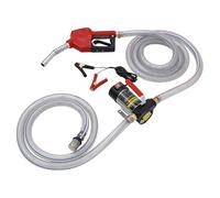 Dieselpumpe, 12V Kraftstoffpumpe Ölpumpe Heizölpumpe Selbstansaugend mit Zapfpistole Schlauch, Zapfpistole Absaugpumpe 3600 U/min für Benzin Motoröl Wasser