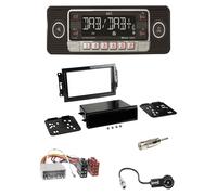 Dietz Retro 301 Radio DAB/BT Mit Einbauset für Chrysler 300 C (LX) 2005-2007