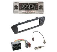 Dietz RETRO300DAB-BT-ANT Radio DAB+ BT Mit Einbauset für Renault Scénic