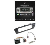 Dietz RETRO300DAB/BT Radio DAB+ Bluetooth Mit Einbauset für Renault Scénic