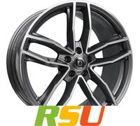 Alufelge DIEWE WHEELS WHEELS ALITO Einteilig PLATIN S MACHINED - Anthrazit Glanz Frontpoliert 9.00 x 20 ET 45.00 5x130.00
