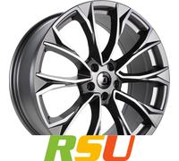 Diewe-Wheels Alufelgen Century platin machined 8.5x20" ET30 LK5 112 ML 66.6 20 Zoll