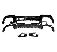 DIFFUSOR + AUSPUFFBLENDEN SCHWARZ PASST FÜR BMW 3ER G20 / G20 2019-2022 mit M...