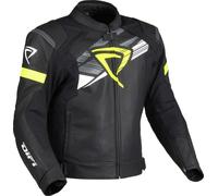 DIFI Sonic Motorrad Lederjacke, schwarz/gelb, Größe 54
