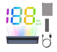 Digitaler Tachometer,Dual-Intelligenter Universeller Windschutzscheiben Projektor | Head-Up-Display | Für Höhenmesser Uhr Reisealarm LKW SUV Golfcart Fahren Rennen Armaturenbrett