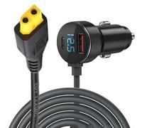 Digitales Display für XT60-Ladekabel, unterstützt 12 V 24 V DC-Eingang für Energiespeicherung, Solargenerator und mobile Stromeinstellungen (3 Meter)