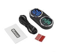 Digitales HUD-Head-Up-Display für Auto mit Tacho, Uhr und 7-Farben-Beleuchtung, Überdrehzahl-Alarmierung, KM/H oder MP/H umschaltbar, breite Passform am Armaturenbrett