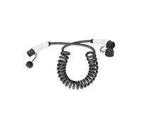 Digitus KFZ-Spiral-Ladekabel für Elektroautos & PHEV – 7,5 m – Typ 2 – Mode 3 – 1-Phasig – 32 A – 7,4 kW – Schwarz