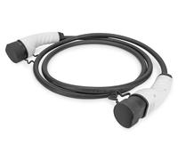 Digitus KFZ-Ladekabel für Elektroautos & PHEV – 5 m – Typ 2 auf Typ 2 – Mode 3 - 1-Phasig – 32 A – 7,4 kW – Schwarz