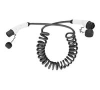 Digitus KFZ-Spiral-Ladekabel für Elektroautos & PHEV – 10 m – Typ 2 – Mode 3 – 1-Phasig – 32 A – 7,4 kW – Schwarz
