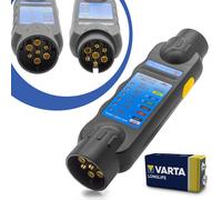 DIN Prüfgerät Anhänger Licht Beleuchtung Tester 7 Polig Trailer Prüfer Batterie