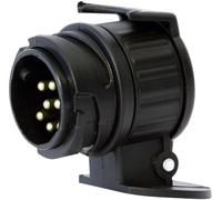 Dino KRAFTPAKET 130007 Anhänger Kurz Adapter Stecker Kurzadapter 13 auf 7 polig Steckdose für Kupplung AHK