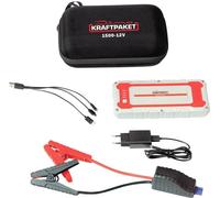 Dino Kraftpaket Dino KRAFTPAKET Schnellstartsystem 12V 1500A 62.9Wh 136150 Starthilfestrom (12 V)=500A Arbeitsleuchte, Elektronikschutz