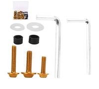 Dioche CBR 125R Sitz 158 Teile/Satz Universal Verkleidungsschrauben Dichtungsschlüsselsatz für Motorradzubehör, Hochwertige Aluminiumbefestigungen für Alle Verkleidungsteile Rot (GOLD)