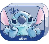 Disney Lilo & Stitch Sonnenblende für Kinder, 44 x 35 cm, mit Stitch-Grafik auf lila Hintergrund
