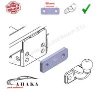 Distanzblech 12 mm für Flanschkugel AHK für Renault Master I 1998-10 Anhängebock