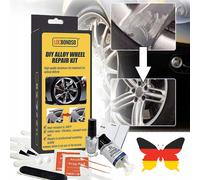 DIY Alufelgen Reparatur Set Silber Felgenreparaturset Kratzer Risse Dellen DE
