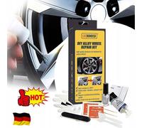 DIY Alufelgen Reparatur Set Silber Felgenreparaturset Kratzer Risse Dellen HOT