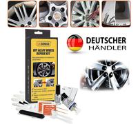 DIY Alufelgen Reparatur Set Silber Felgenreparaturset Kratzer Risse Dellen NEU