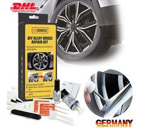 DIY Alufelgen Reparatur Set Silber Felgenreparaturset Kratzer Risse Dellen NEU
