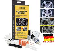 DIY Alufelgen Reparatur Set Silber Felgenreparaturset Kratzer Risse Dellen NEU