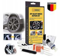 DIY Alufelgen Reparatur Set Silber Felgenreparaturset Kratzer Risse Dellen NEU
