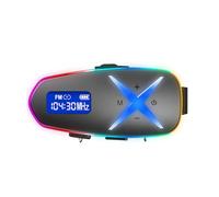 Diyeeni Helm-Headset mit 3D-Surround-Sound, Geringer Latenz, 40 Stunden Wiedergabe, RGB-Lichtern, UKW-Radio, BT 6.0, Zwei-Wege-Gegensprechanlage mit Musikmischung, für Motorrad-Fahrradhelm
