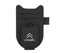 DJJNHF Brillenhalter für Auto Sonnenblende für Citroen C3 III 2017-2023, Auto Brillenetui,Ticket-Kartenclip,Magnetischer Brillenhalter Brillen Organizer