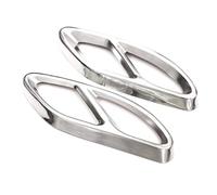 DKPMWD Auspuffblenden Schwarzer Splitter-Auspuffrohr-Abdeckung Für A-Klasse W176 B-Klasse W246 Für Mercedes Für Benz W212 W213 W205 X253 C180 C200 Endrohre(Sliver)