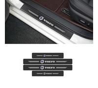 DLXYZML Auto Türschweller Schutz Leisten für Volvo EX30 2023 2024,Kohlefaser mit Emblem Einstiegsleisten Schutz Lackschutzfolie Anti KratzTrim Auto Accessories