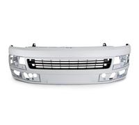DM Autoteile 371578 Stoßstange vorne grundiert+Gitter kompatibel für VW Transporter T5 Facelift 09-15
