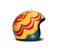DMD RETRO Jet-Helm Cafe Racer ECE 22.06 Candy Gelb Glänzend Unisex L-XXL